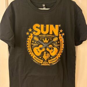 Sun Record Company Graphic Tee - Black & Yellow Size Large